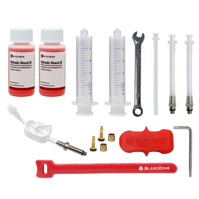 BleedZone - Master Bleed Kit Designed for Tektro TRP Hydraulic Brakes with 120ml Mineral Oil and Tools, Bleed Kit for TRP Brakes, Bike Brake Bleed Kit, Built for Tektro Hydraulic Brakes - Image 2